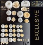 Moleeks 3D Set Moldes Flores - Exclusive