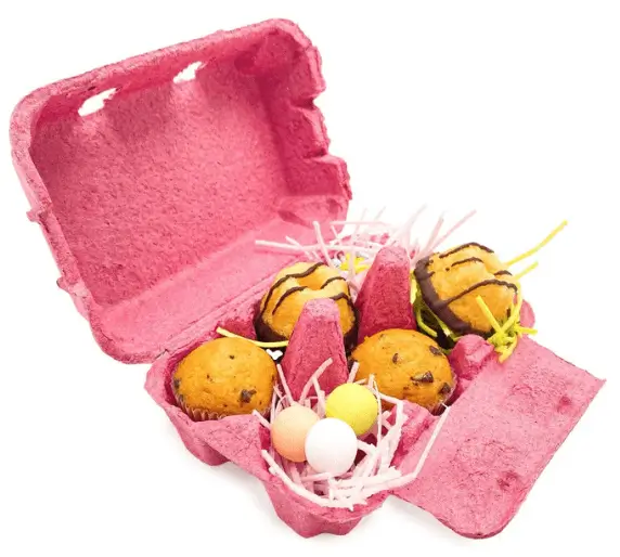 caixa de ovos páscoa rosa