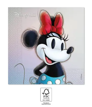 guardanapos minnie celebração dos 100 anos