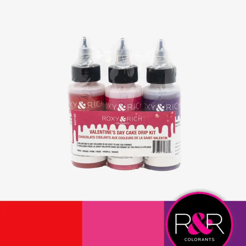 Drip Cake São Valentim Roxy&Amp;Amp;Rich Pack 3 Cores Distintas