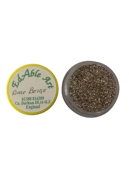 frasco de corante alimentar em pó edable art disco beige