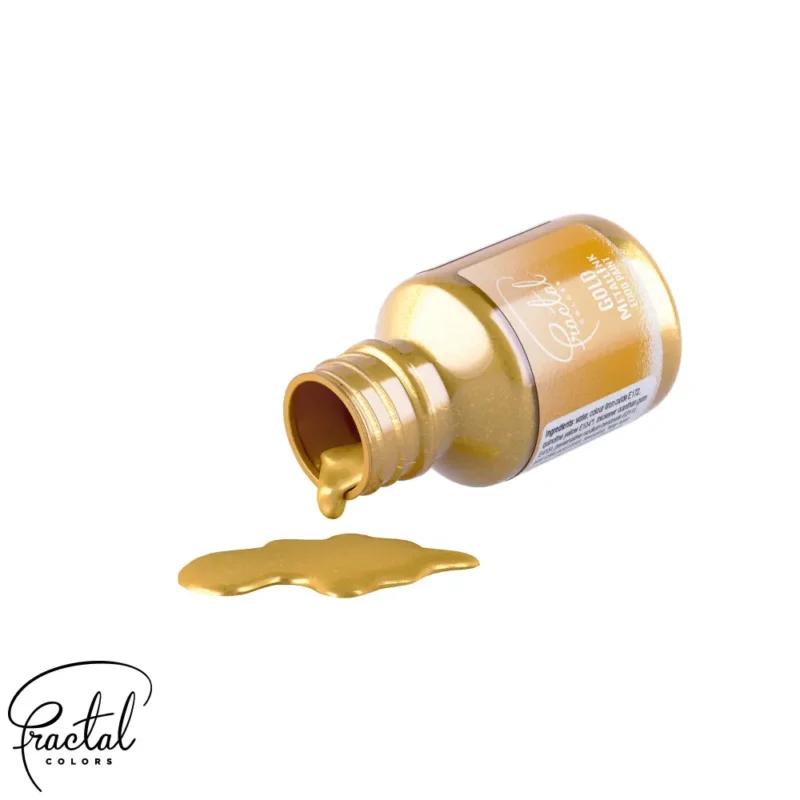 Tinta Alimentar Gold Metalico